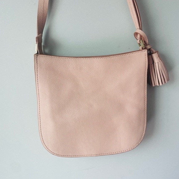 Kate Spade Orchard Street Hemsley Pink and Cream Crossbody Bag with Tassel - Picture 7 of 9